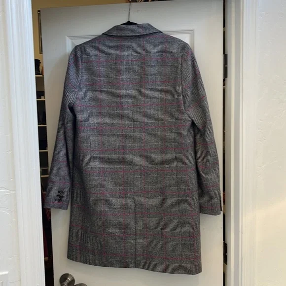 NWT J. Crew Plaid Coat - Picture 3 of 4